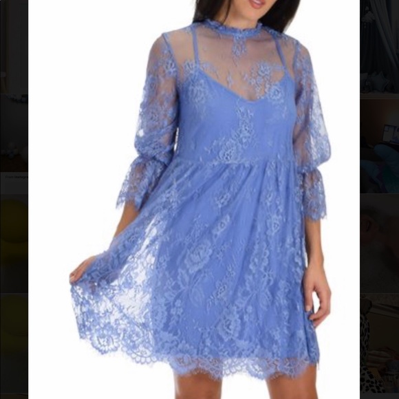 she and sky lace dress